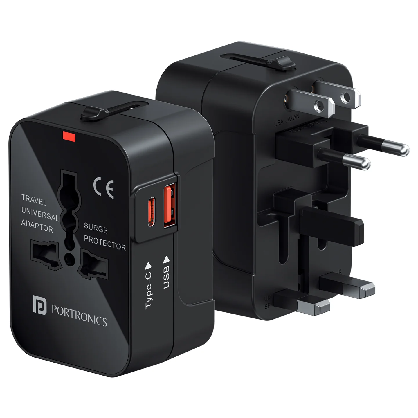 JuiceMate Universal Charger Adapter with Dual Ports
